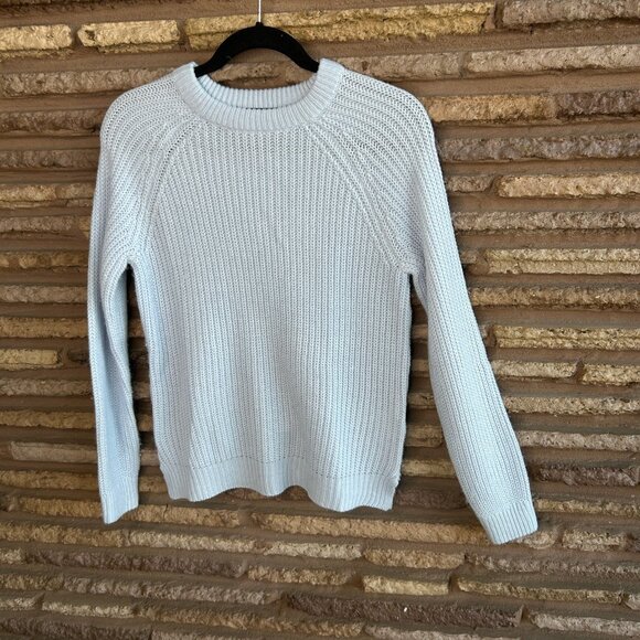 Vero Moda Light Blue Crewneck Sweater Ribbed Knit Size Small - Picture 7 of 7
